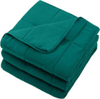 Green Weighted Blanket for Adults 15lbs, Twin Full Size Cooling Heavy Throw - Image 7