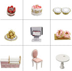 Miniature House Kit, CUTEROOM Tiny House Kit Wooden Dollhouse Kit Mini House - Image 6