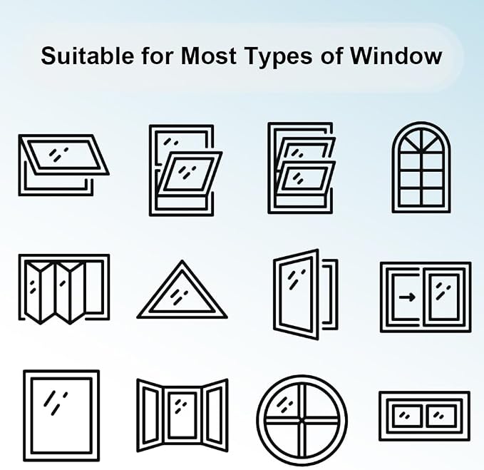 Window UV Protection Privacy Film:Non-Adhesive Static Cling Decorative Window - Image 5