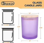 SHOWIN Thick Candle Jars for Making Candles 16 Pcs, 7 OZ Empty Jars - Image 4