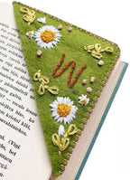 MOTEERLLU Personalized Hand Embroidered Corner Bookmark by MOTEERLLU
