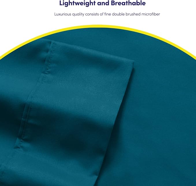 Queen Sheets Teal - Image 6