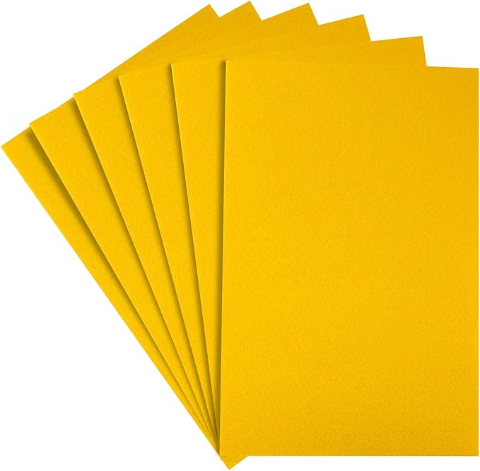 HaoFeiJH Yellow Felt Fabric Sheets by HaoFeiJH