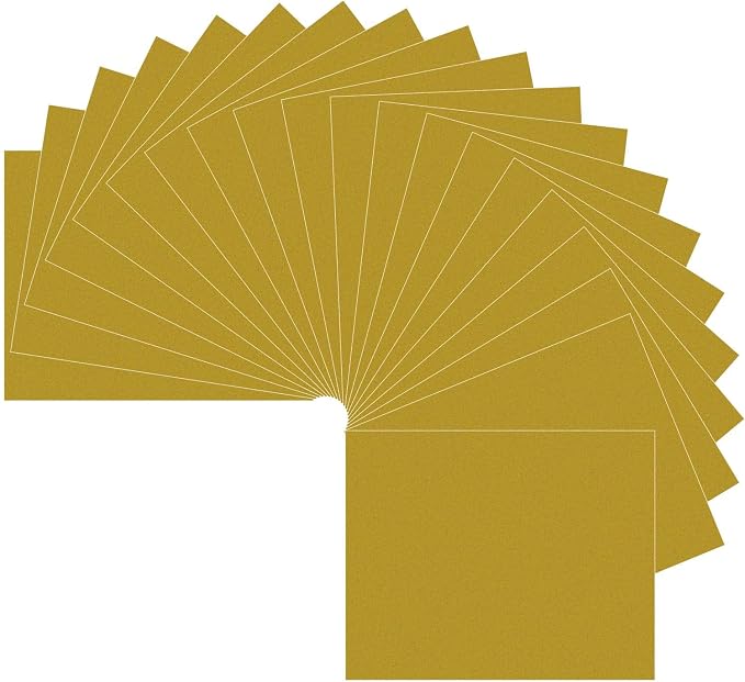 HTVRONT Gold HTV Heat Transfer Vinyl: 20 Pack 12" x 10" Gold Iron on Vinyl | by HTVRONT