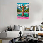 Giraffe Stamped Cross Stitch Kits - Image 5