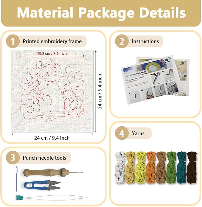 Doodlream Mouse with Flower Needle Kit - Image 2