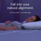 DreamyBlue Signature Pillow w/Adjustable Loft • Shredded Memory Foam Fill • - Image 3