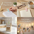 18 Pack Bunny Wooden Clothespins, Mini Clips Photo Clips - Image 6