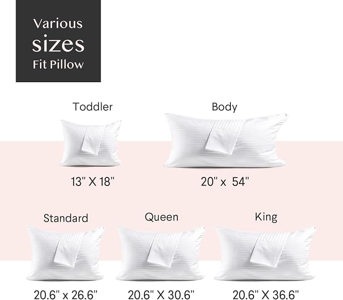 FAUNNA 600TC 100% Cotton Pillow Protectors, King Size, 6 Pack, Oeko-TEX - Image 7