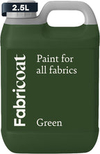 Fabricoat Green Fabric Upholstery Paint & Dye | 2.5L / 85 fl oz | Restore or by Fabricoat