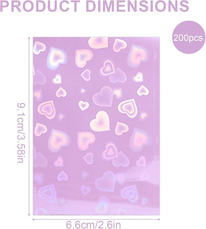 Penitue Photocard Sleeves, Holographic Foil Cover | Photocard Sleeves - Image 2