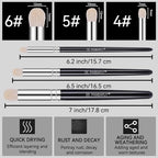 PANDAFLY Drybrush Set, 3 Sizes Hobby Detail Paint Brush Set, Acrylic Paint - Image 3