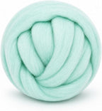 3.53oz Wool Roving: Needle Felting Wool White Roving Wool Felting Supplies Pure by Gipony