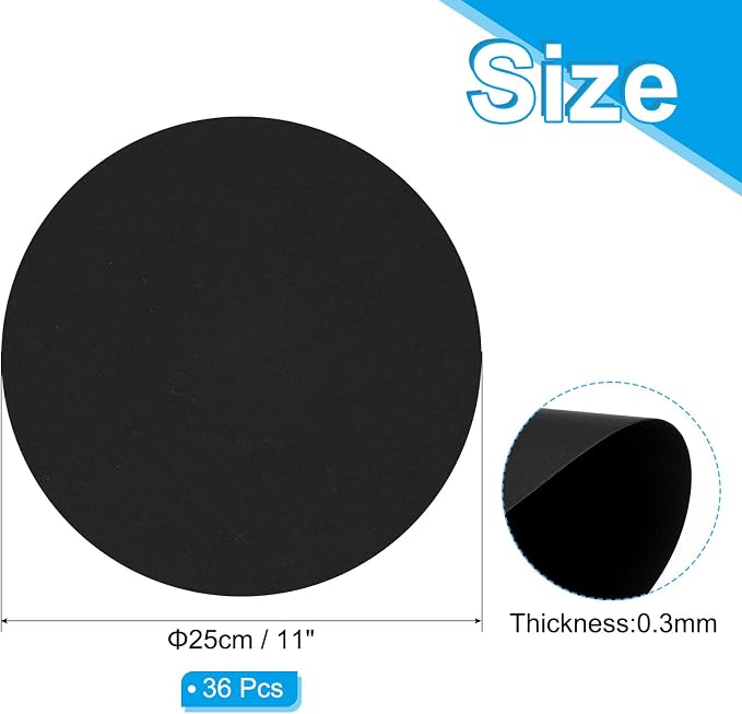 PATIKIL 11inch Circle Card Stock - Image 2