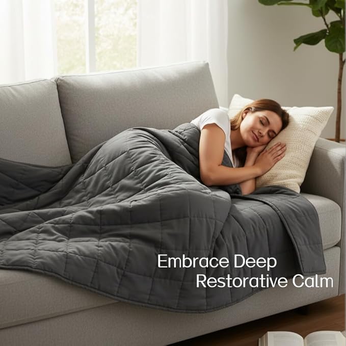 RJOP Weighted Blanket 25lbs 78"x85" King Size - Image 6
