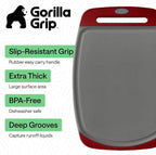GORILLA GRIP BPA-Free Reversible Kitchen Cutting Board Set of 3, US Designed - Image 2
