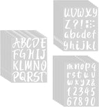 Outus 576 Pcs 8 Sheets Letters Stickers Vinyl Alphabet Number Decals Back to by Outus