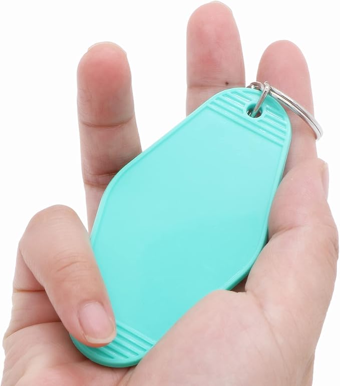 10pcs Blank Hotel Keychains Bulk Vintage Motel Keychain Vinyl HTV printing - Image 3