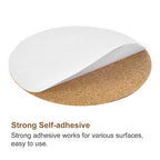UXCELL 100 Pcs Self-Adhesive Cork Round, 3.5" x 3.5" Cork Tiles Backing Sheets - Image 4