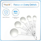 Measuring Cups & Spoons Set, Stackable Cups and Spoons | Nesting Measure Cups - Image 5