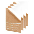 KINLINK 24x36 Plexiglass Sheets 1/8 inch Thick - 3mm White Cast Acrylic Sheet by KINLINK