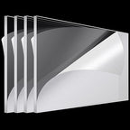 Roowest 4 Pcs 24 x 36 Inch, 1/4 Inch Thick Clear Acrylic Sheets Transparent by Roowest
