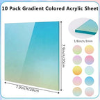 Colored Acrylic Sheet Gradient 1/8 Thick, Cast Acrylic Panel Sign Making - Image 3