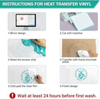 HTVRONT Heat Transfer Vinyl Bundle: 24 Pack 12"x12" Iron on Vinyl | Iron on - Image 6