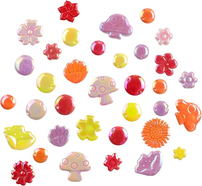 454g DIY Craft Ceramic Mosaic Tiles Flower Animal Mosaic Insect - Image 4
