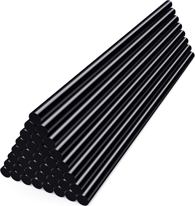 ENPOINT Black Hot Glue Sticks Mini, 7x200mm Long Hot Melt Glue Sticks by ENPOINT