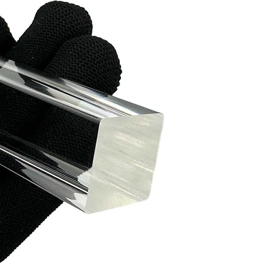 2Pcs Heavy-Duty Clear Acrylic Square Rods, 20mm x 300mm Thick Transparent - Image 4