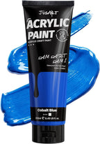 JusArt Blue Acrylic Paint, 8.45oz/250ml Large Tube, Heavy Body Rich Pigment by JusArt%7CCreativeArtSupplies