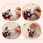 JUPEAN Needle Felting Kit Needle Felting Supplies Raccoon Animal - Image 4