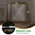 VOISEN 3 Pack Plexiglass Sheets 1/8 Inch Thick, Display Cases, Sneeze Guard - Image 3