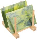 PATIKIL 4 x 6 Inch Transparent Stained Glass Sheets, 2 Sheets Mosaic Glass by PATIKIL