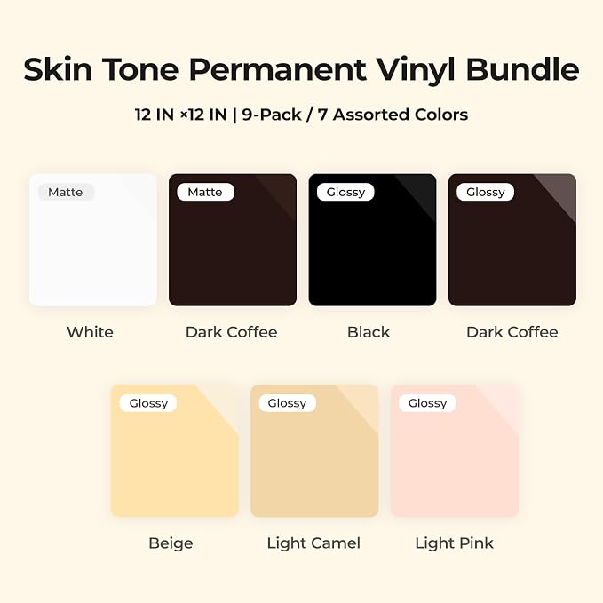 HTVRONT Skin Tone Permanent Vinyl - Image 2