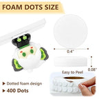 400 PCS 2mm Double Sided Foam Dots 0.4" Foam Round Dots 3D Foam Tape Craft - Image 2
