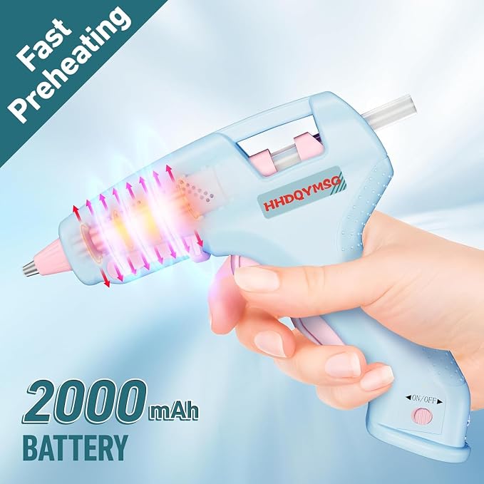 Cordless Hot Glue Gun, 20W Hot Glue Gun - Image 4