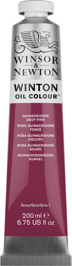 Winsor & Newton Winton Oil Color, 200ml Tube, Quinacridone Deep Pink - Image 11