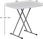 SUPER DEAL 2.5 Foot Plastic Folding Table, Indoor Outdoor Portable Heavy Duty - Image 3