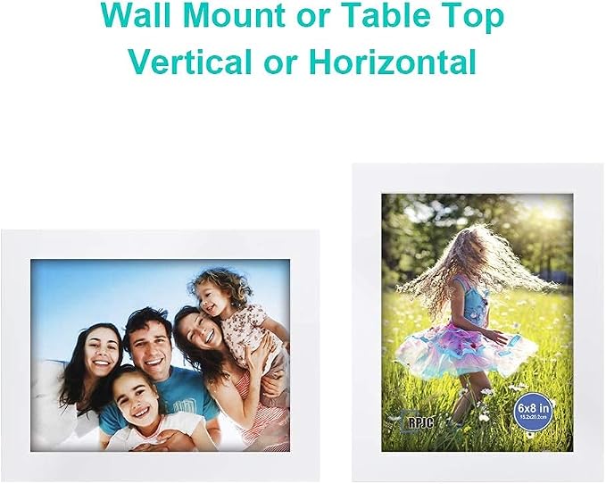 RPJC 6x8 inch Picture Frame Made of Solid Wood and High Definition Glass - Image 5