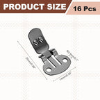 Stainless Steel Flat Blank Shoe Clips, Flat Blank Shoe Clips Bulk Supplies - Image 2