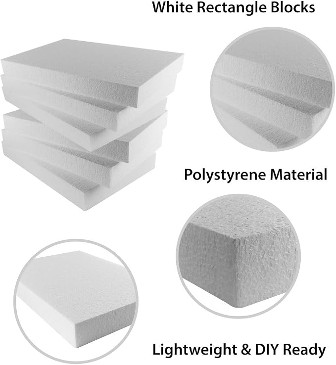 Super Z Outlet Foam Rectangle Blank Polystyrene Sheet Boards - Image 5