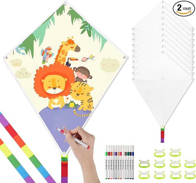 DIY Blank Kites for Kids in Bulk, Kite Making Kit for Kids, 23.6in Bulk Blank by RideAnywhereFarandWide