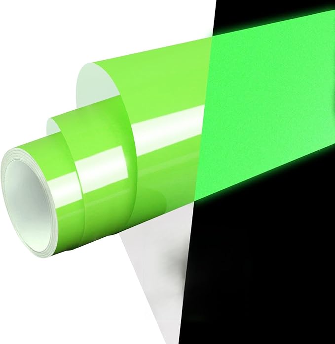 WRAPXPERT Glow in the Dark Permanent Vinyl Roll, Lime Green Glow in the Dark by WRAPXPERT