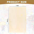 15 Pack Unfinished Wood Canvas Panels Kit 11.8x7.9 Inch Wooden Panel Boards - Image 3