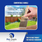 Pro Grade Paint Brushes, 3 Inch Angle Paint Brush, Walls & Trim, 12 Pack | Sash - Image 6
