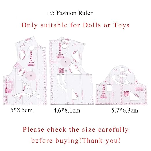 YILIANLIN 3X 1:5 Fashion Design Ruler Cloth Design School Student Teching - Image 6