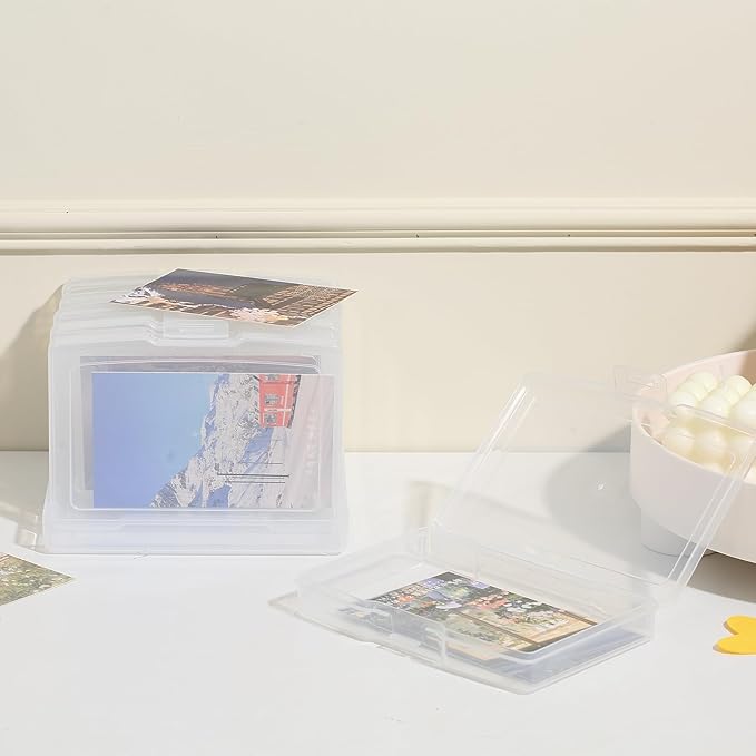 novelinks 6 Pcs 4"x6" Plastic Photo Storage Boxes - Image 5
