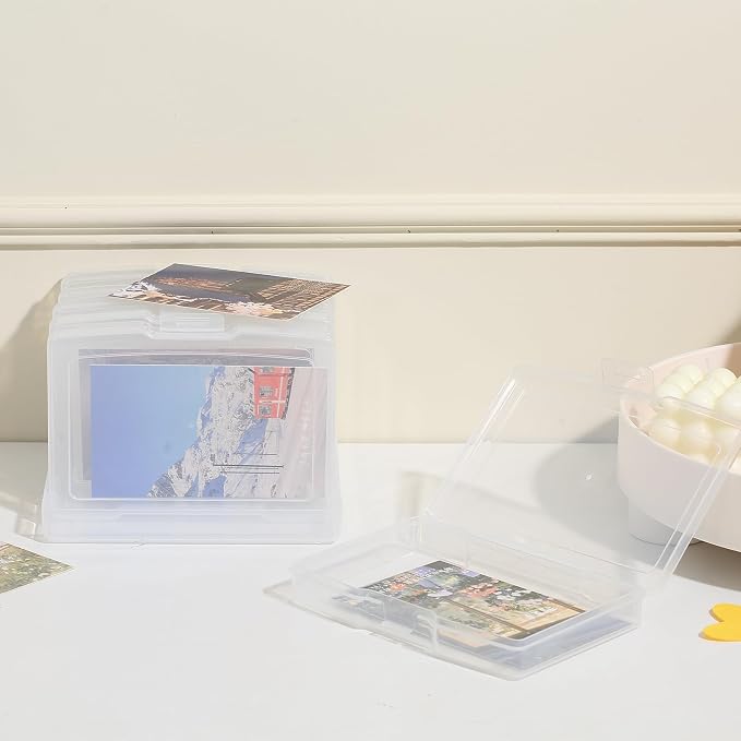 novelinks 6 Pcs 4"x6" Plastic Photo Storage Boxes - Image 4